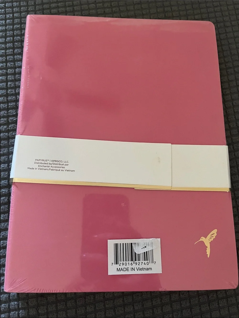 NWT Papyrus Pink Notebook Duo with Gold Hummingbird Accent